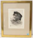 Croquis de plage by Jacques Villon, aquatint, offered Sep 2020