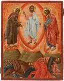 Griechisch, 17./18.Jh by Verklärung Christi auf dem Berg Tabor, tempera, offered Sep 2020