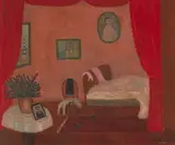 L'alcôve II", 1967 by Henry Roulet, oil on canvas, sold Sep 2020