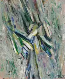 Ohne Titel, 1988 by Wilfrid Moser, oil on canvas, offered Sep 2020
