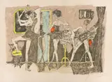 Balletteusen by Alois Carigiet, 1967, color lithograph, offered Sep 2020