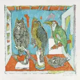 Voliere mit Nest by Alois Carigiet, 1978, color lithograph, sold Sep 2020