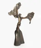 Petit dance de victoire by Claudine Grisel, 2007, bronze, offered Sep 2020