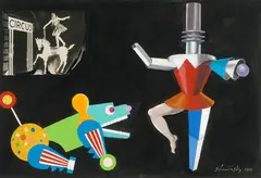 Circus by Xanti Schawinsky, 1924, gouache, sold Sep 2020