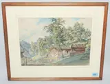 Landschaft bei Wengen by Umgebung Wengen, watercolor, offered Sep 2020