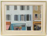 Façade Française", 1964 by Adrien Holy, oil on canvas, sold Sep 2020