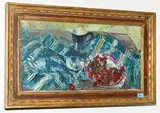 Stillleben mit Kirschen by Curt Manz, oil on canvas, offered Sep 2020
