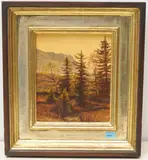 Bei der Passhöhe Schwägalp", Nov by Hans Arnold Zeller, 1965, oil on board, sold Sep 2020