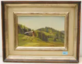 Bei Teufen by Hans Arnold Zeller, oil on board, sold Sep 2020