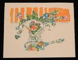 Rokokovase by Alois Carigiet, color lithograph, offered Sep 2020