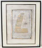 Proposition angulaire by James Coignard, mixed media, sold Sep 2020