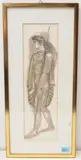 Schreitender Telemach by Hans Erni, 1957, color lithograph, sold Sep 2020