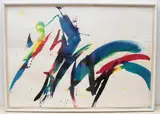 Ohne Titel by Rosina Kuhn, 1985, watercolor, sold Sep 2020
