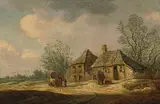 zugeschrieben Bauernhaus in einer Landschaft by Pieter de Neyn, oil on panel, offered Jun 2020