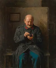 Die Prise by Friedrich Friedländer, oil on panel, sold Jun 2020