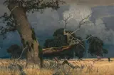 Die Sautrift by Eugen Bracht, 1920, oil on canvas, sold Jun 2020