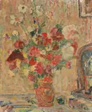 Blumenstillleben by Jan Cybis, 1936, oil on canvas, sold Jun 2020