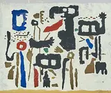 Amenophis by Willi Baumeister, 1950, color screenprint, sold Jun 2020
