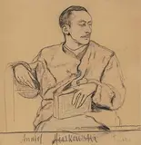Portrait Anatol Minkowski by Leopold Gottlieb, charcoal, sold Jun 2020