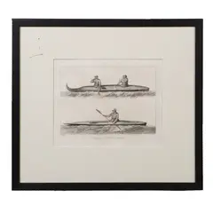 Canoes of Oonalashka by John Webber, Etching, sold Oct 2026