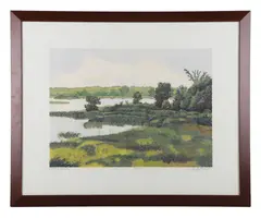 Untitled by Gordon Mortonsen, Woodcut, sold Oct 2026