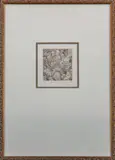 Faces by Safeya Binzagr, 1980, etching, sold Nov 2022