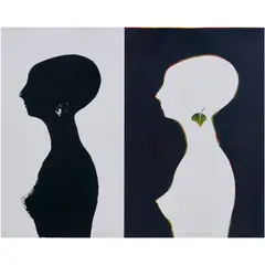 Untitled by Kenjilo Nanao, lithograph in colors, sold Nov 2022