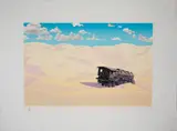 Desert Train by Robert Fried, 1973, screenprint, sold Nov 2022