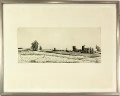 Untitled by Gordon Cook, etching, sold Nov 2022