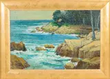 California Coast by Frank M. Pebbles, oil on board, sold Dec 2022