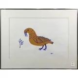 Walrus Ptarmignan by Tivi Paningajak, 1974, silkscreen on paper, sold Dec 2022