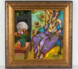 Untitled by Jae Dougall, oil on canvas, sold Dec 2022