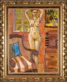 Untitled by Jae Dougall, oil on board, sold Dec 2022