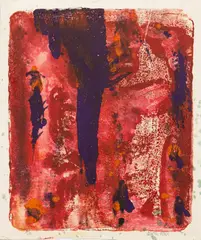Untitled by Ruth Wall, lithograph in colors, sold Dec 2022