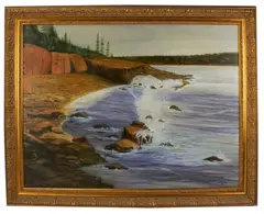 seascape by Gary Duda, oil on canvas, sold Jan 2026