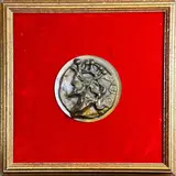 Bronze Medallion by Our Historical Heritage, Bronze Medallion titled Our Historical Heritage. Signed in t, sold Jan 2024