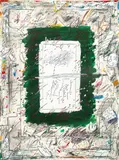 Surrealist Composition by Elfi Schuselka, Mixed Media on Paper, sold Sep 2024