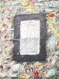 Surrealist Composition by Elfi Schuselka, Mixed Media on Paper, sold Sep 2024