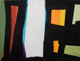 Abstract Expressionist Composition by Domenick Capobianco, Oil on Canvas, sold Sep 2024