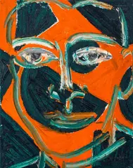 St. Martin de Porres by Hunt Slonem, 1992, Oil on Canvas, sold Sep 2024