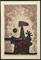 Hombre by Rufino Tamayo, 1950, Lithograph in Colors on Paper, sold Sep 2024