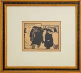Ed Sagot / Les Amateurs D'estampes by Félix Vallotton, 1892, Woodcut Print on Paper, sold Sep 2024