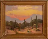 The Face by Willard Page, Oil on Board, sold Sep 2024