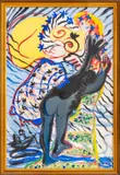 Abstract Figural Composition by Eva Bouzard-Hui, Oil on Canvas, sold Sep 2024