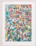 Rectangles on Rectangels* by James Ridlon, Collage Acrylic and Paper, sold Sep 2024
