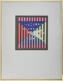 Abstraction by Stephen Shrem, 2013, Mixed Media Three-Dimensional Op Art, sold Sep 2024