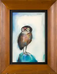 Untitled by Karl Priebe, watercolor on paper, sold Oct 2025