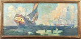Untitled by William James Aylward, oil on canvas board, sold Oct 2025