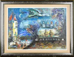 Untitled by Anatoli Kaplan, oil on canvas, sold Oct 2025