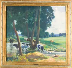 Untitled by Corwin Knapp Linson, oil on canvas, sold Nov 2025